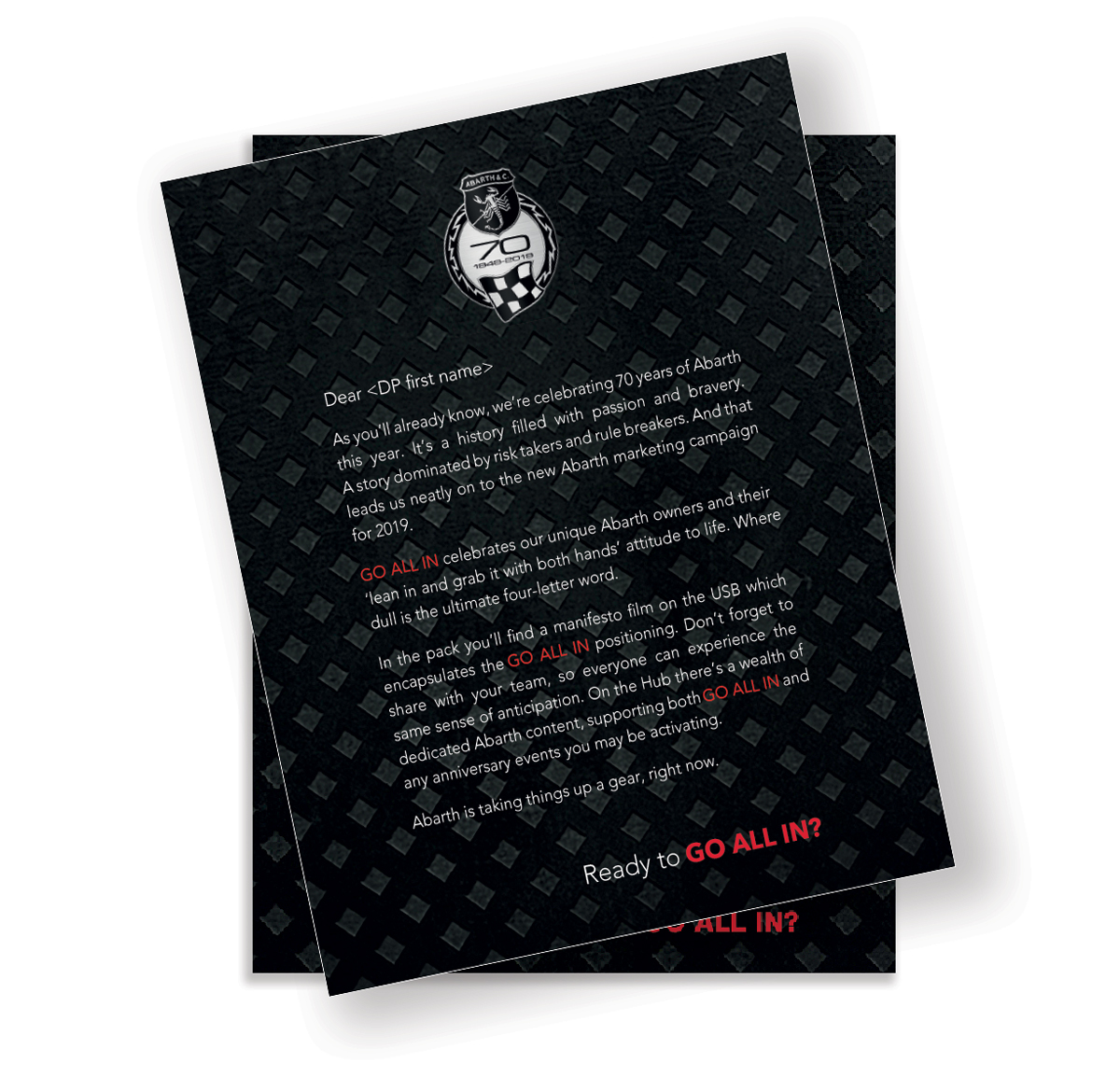 Abarth Insert-Letter