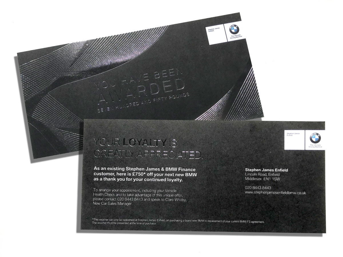 BMW Loyality Foiling invite