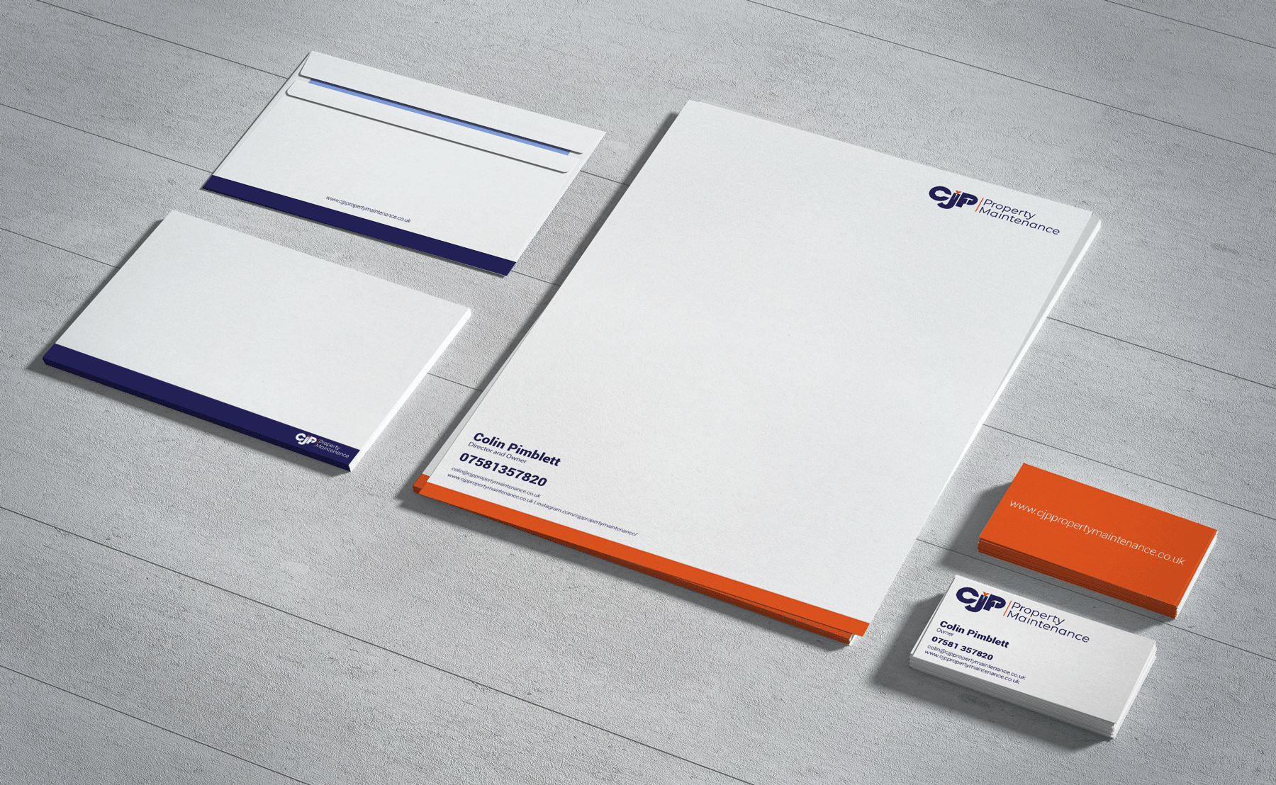 CJP Property Maintenance Stationery