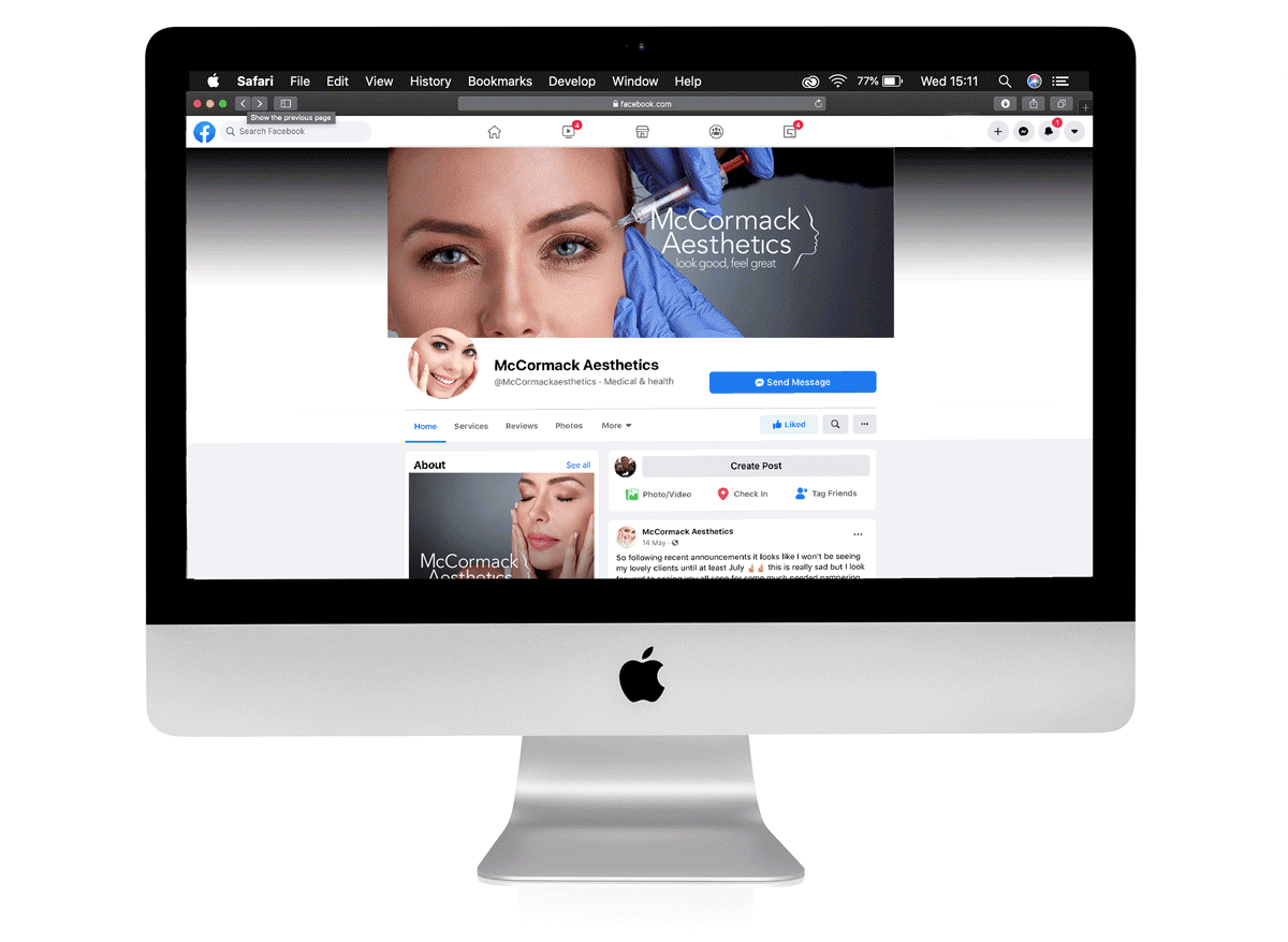 McCormack Aesthetics Faceback header