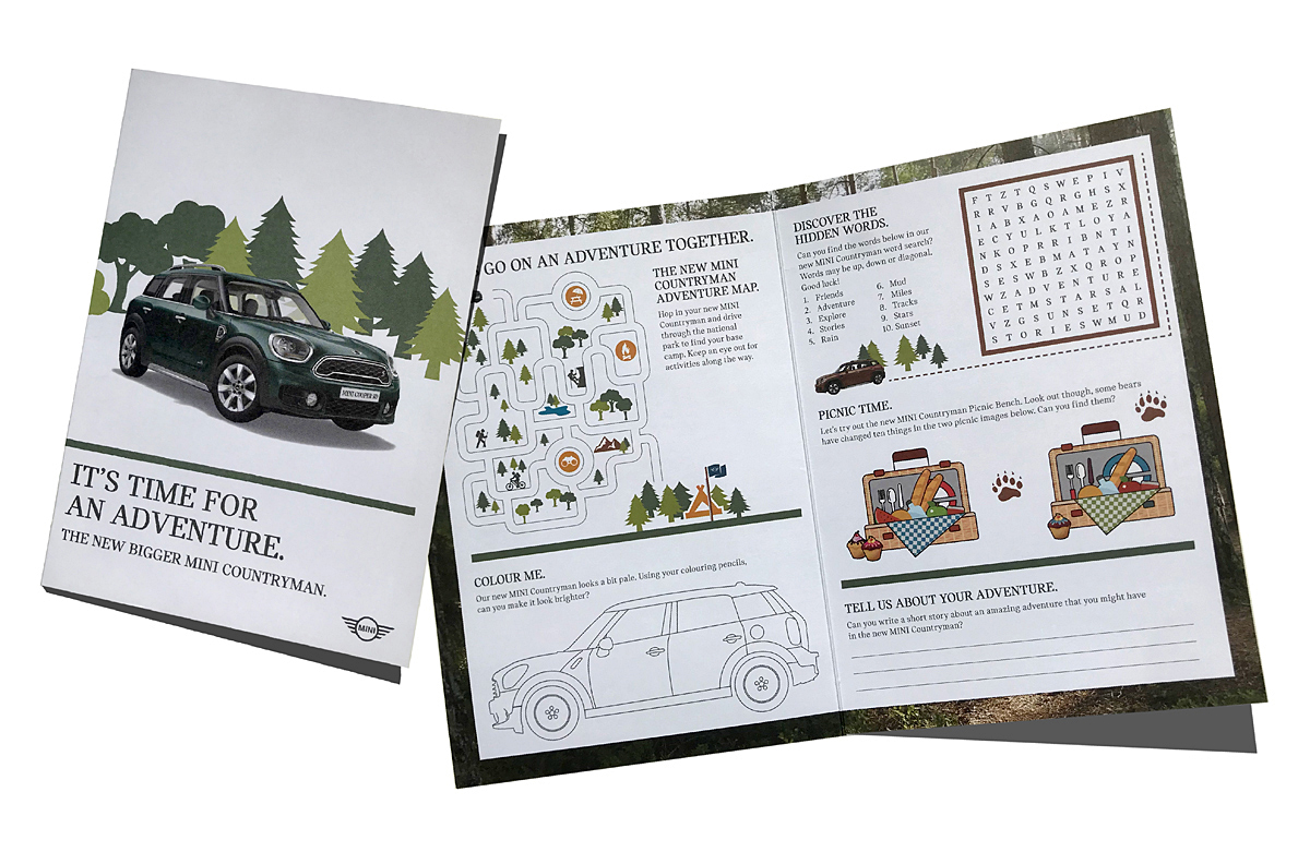 MINI colouring book - Countryman Launch