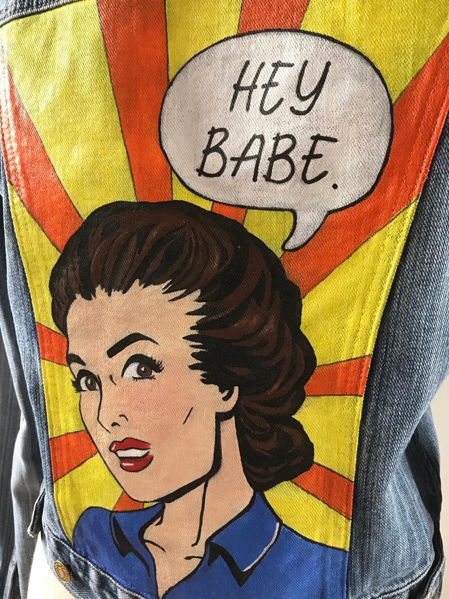 Design by Paula jacket painting